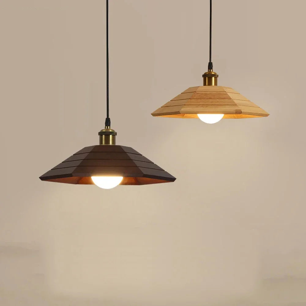 moderne massief houten designlamp verlichting voor restaurant en bar