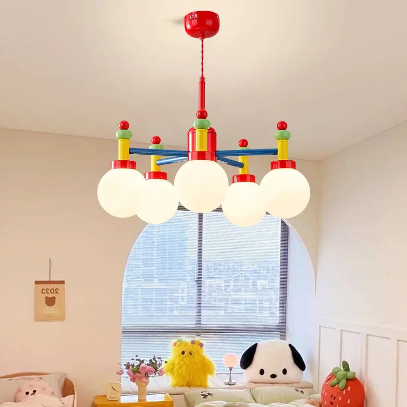 led macaron kroonluchter voor kinderen interieurdecoratie en studielampen