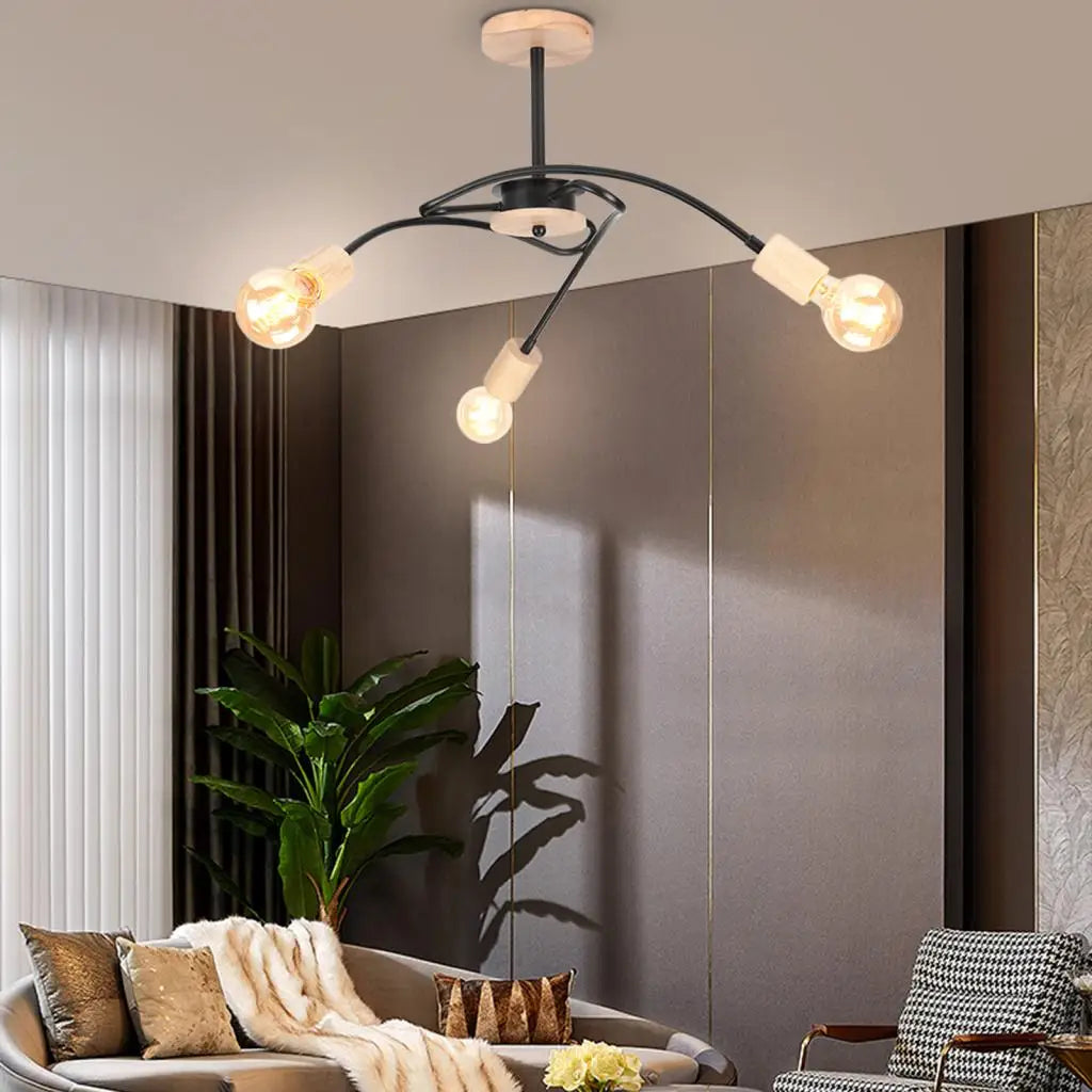 Moderne chromen spoutnik hanglamp
