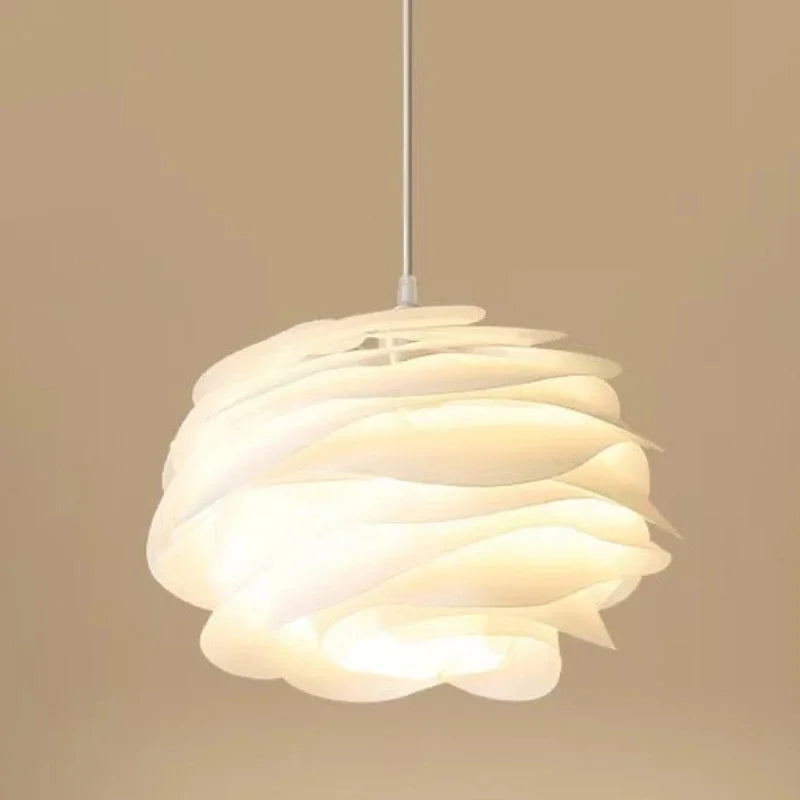 Moderne hanglamp wit roze