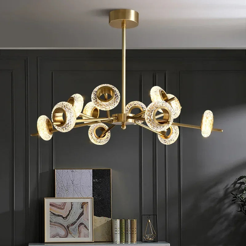moderne kristallen kroonluchter voor binnenhuisdecoratie