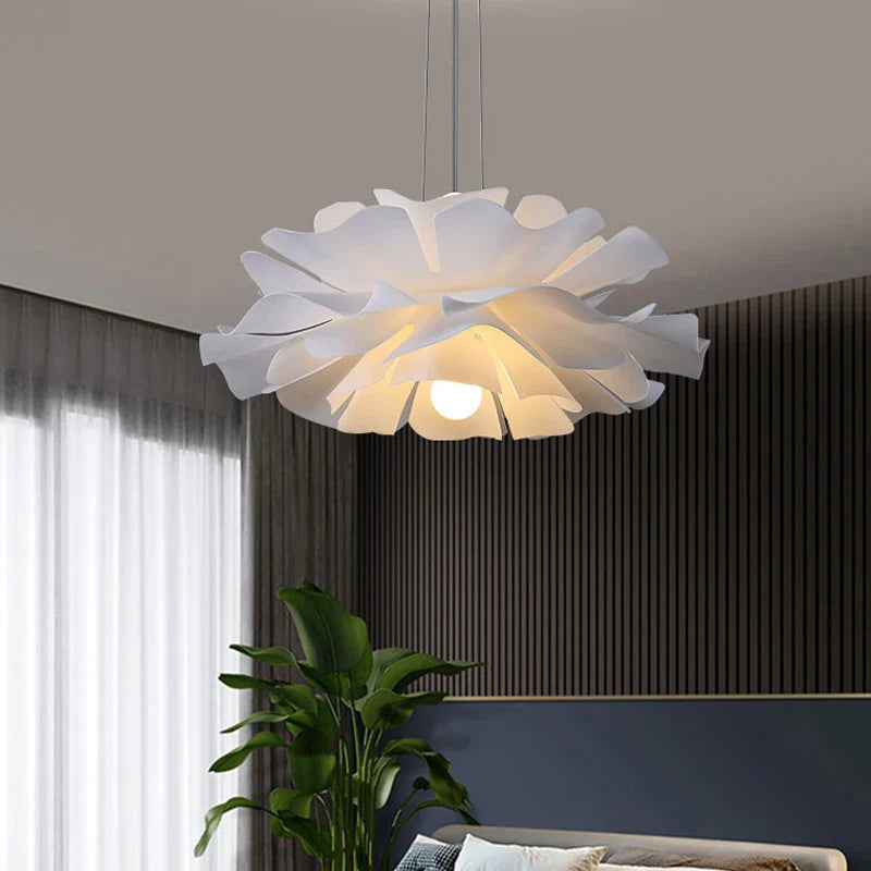 noordelijke led woonkamer slaapkamer hanglamp meisjeskamer creatieve verlichting ontwerper eetkamer lamp net rood bloem kroonluchter