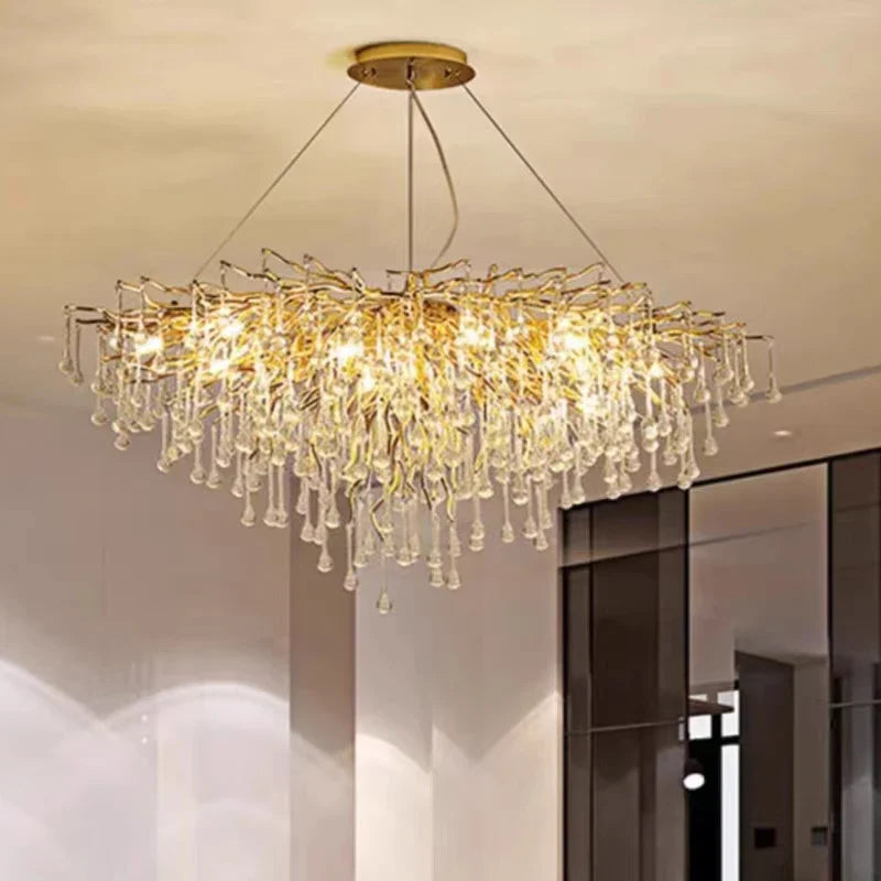 kristallen kroonluchter voor creatieve verlichting en elegante decoratie