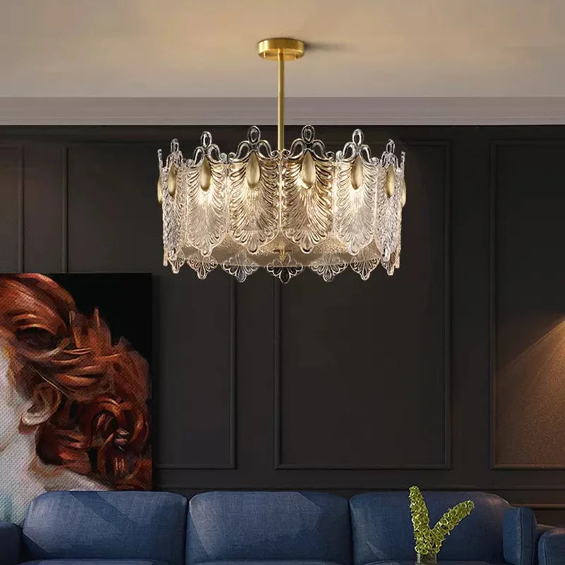 moderne glazen kroonluchter voor elegante binnenhuisdecoratie