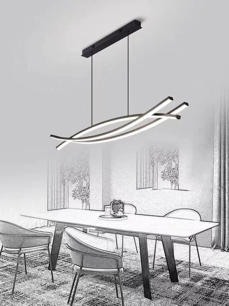 Elegante minimalistische hedendaagse kroonluchter