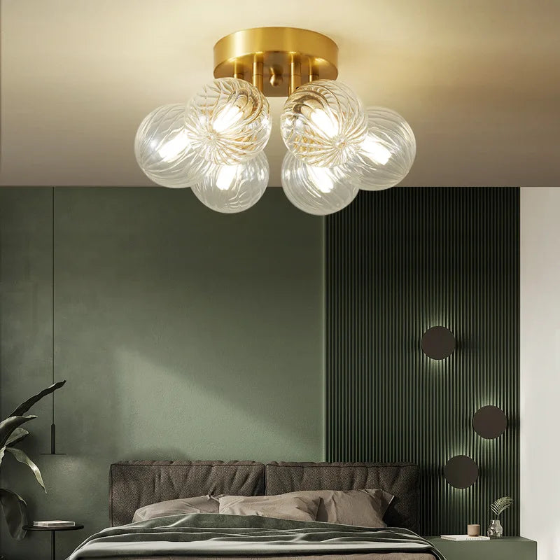 moderne kroonluchter in de vorm van een magische boon voor binnenhuisdecoratie