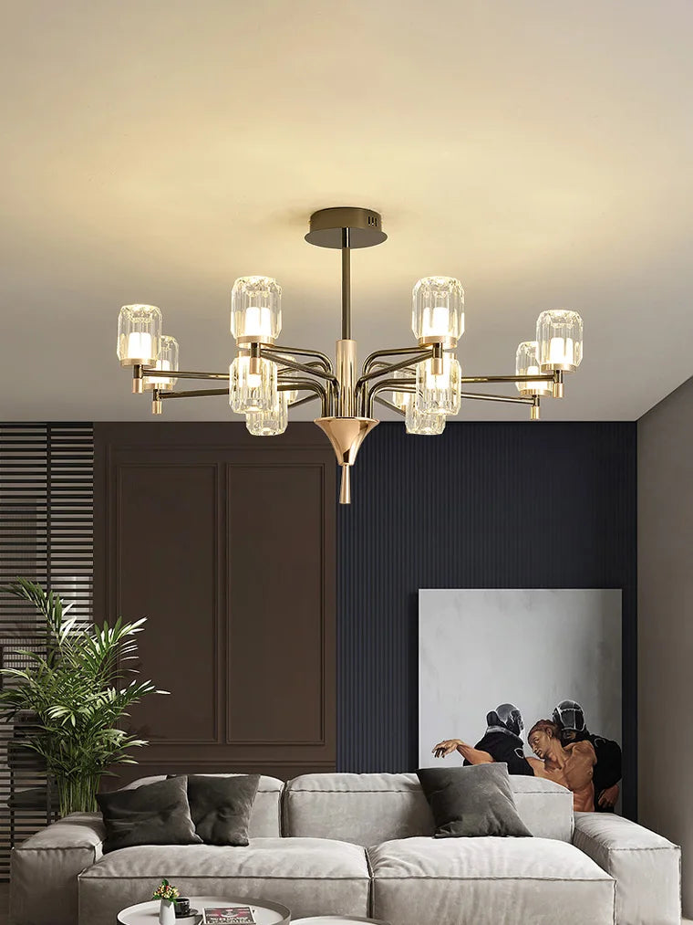Moderne kroonluchter binnenverlichting hangend met elegant design