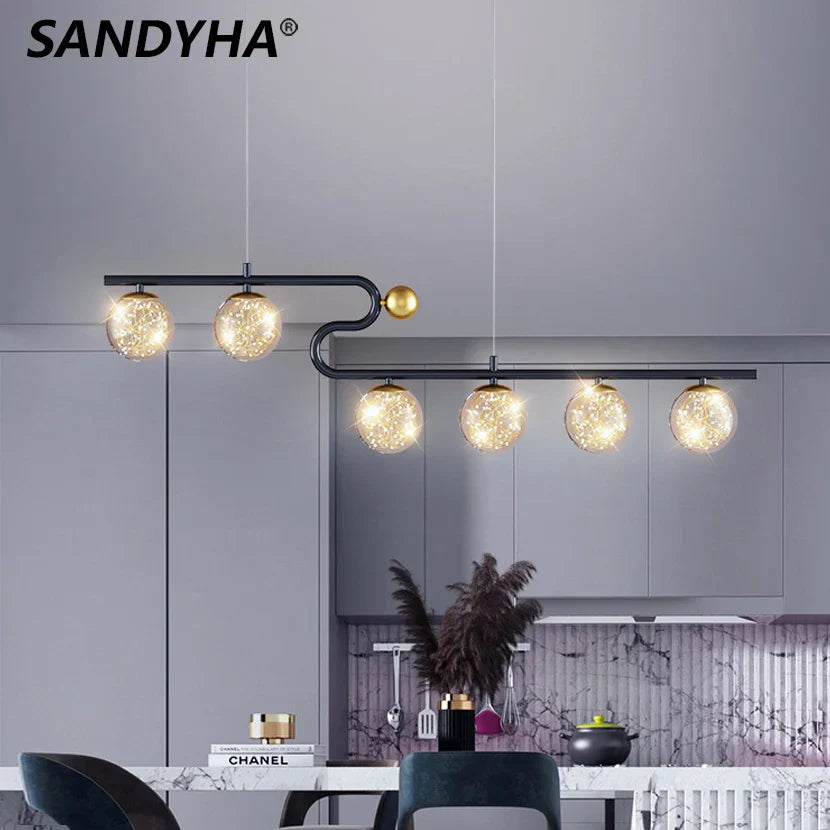 Moderne elegante glazen design kroonluchter