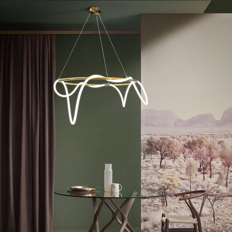 Moderne elegante nordische lamp.