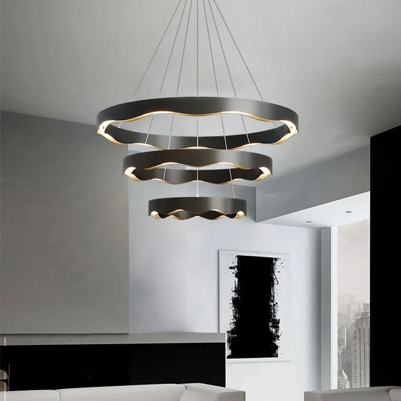 creatieve minimalistische moderne ronde noordse led hanglamp