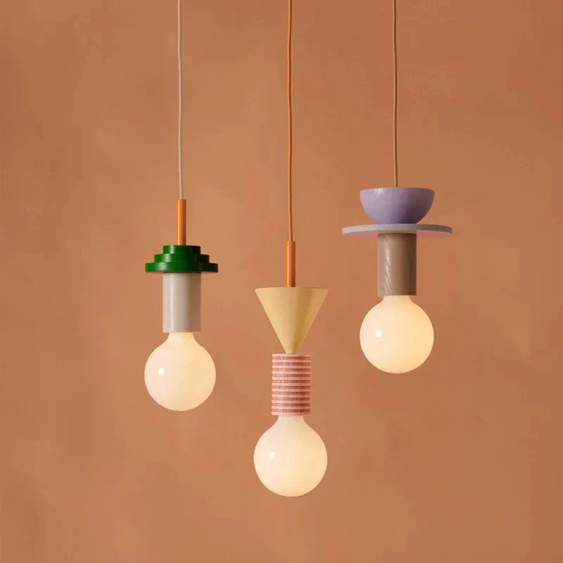 Elegante Noordse Houten Design Hanglamp