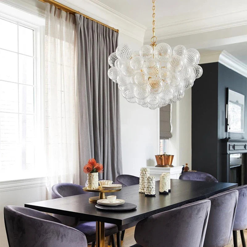moderne glazen designkroonluchter voor elegante binnenhuisdecoratie