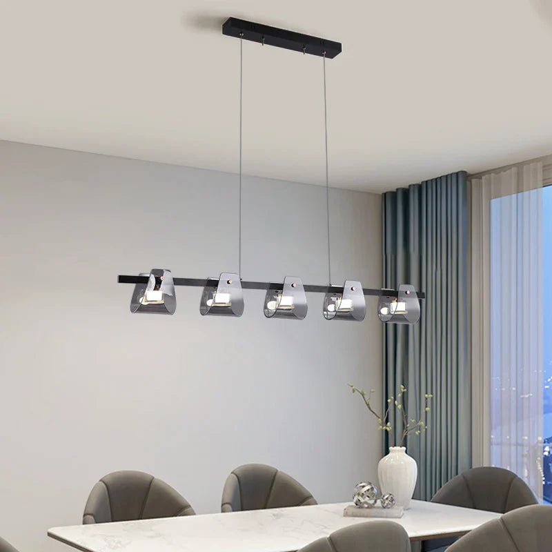 minimalistische Italiaanse koperen kroonluchter modern decoratief ontwerp
