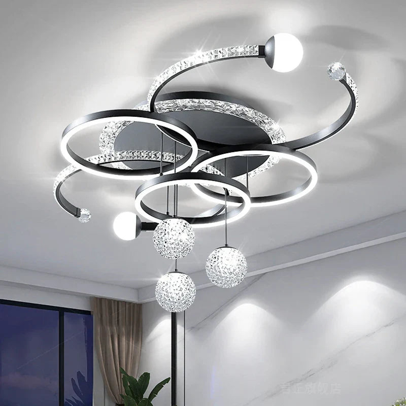 Strakke moderne technologische elegante hanglamp