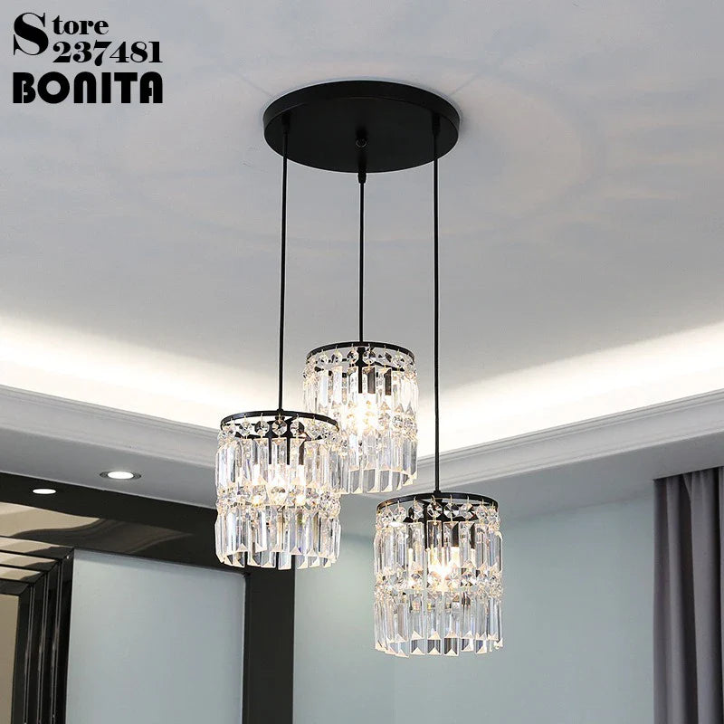 moderne kristallen kroonluchter, decoratief en glanzend