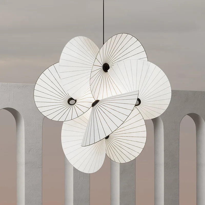 kroonluchter van stof design, huisverlichting met verstelbare draad