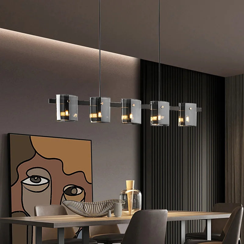 Elegante hedendaagse Italiaanse glazen kroonluchter