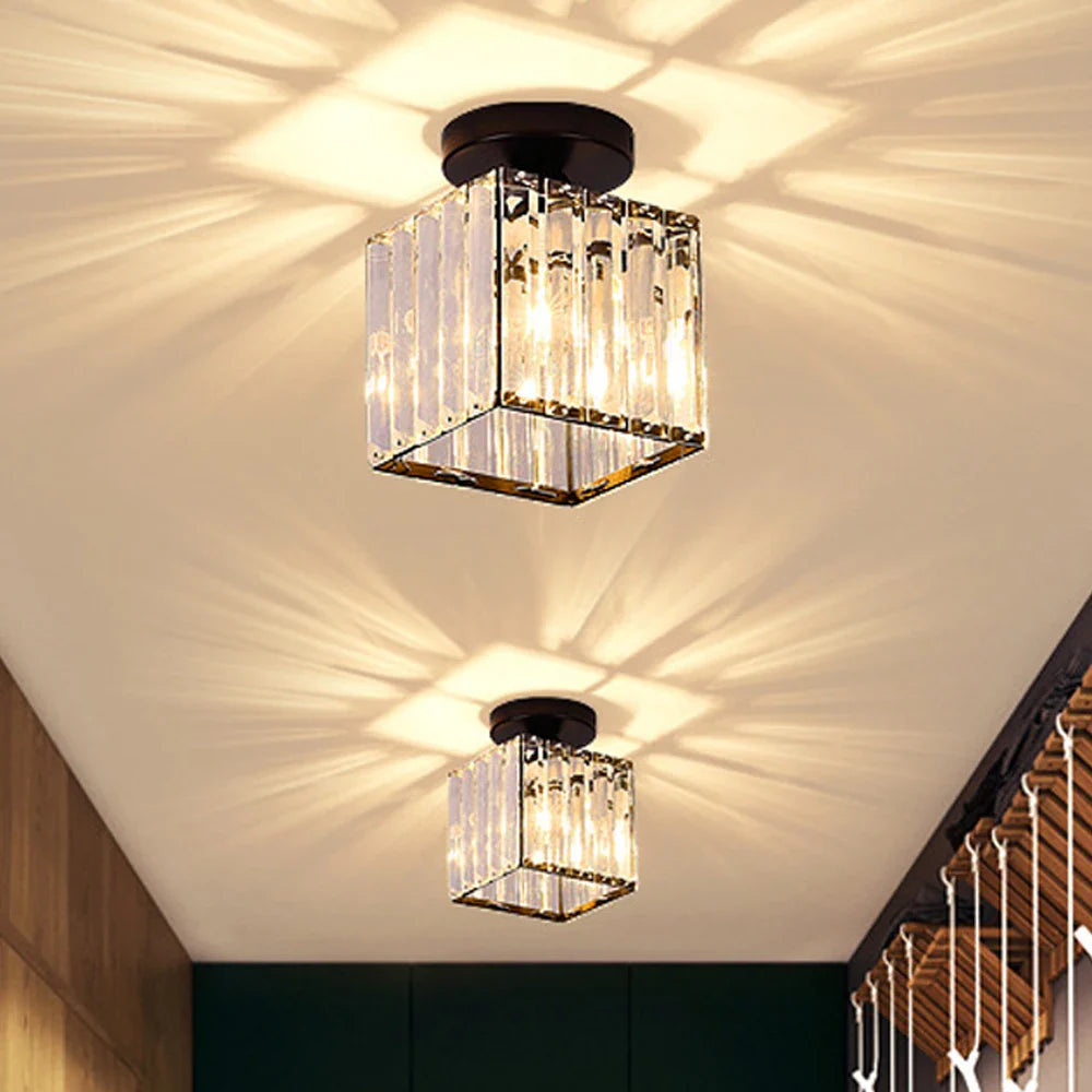 Elegante kristal-metalen lamp