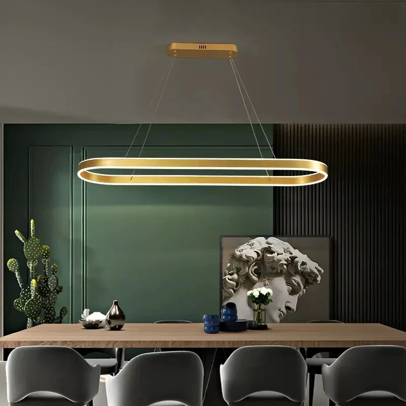 Uniek strak design LED-kroonluchter