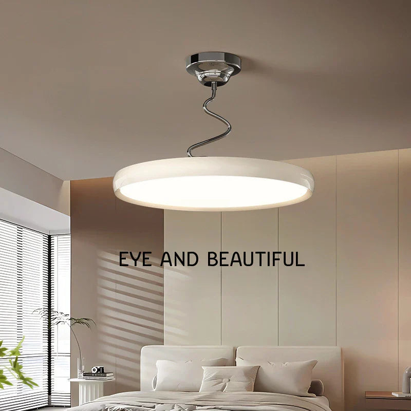 eenvoudige moderne noordse kroonluchter van aluminium met led-lichten