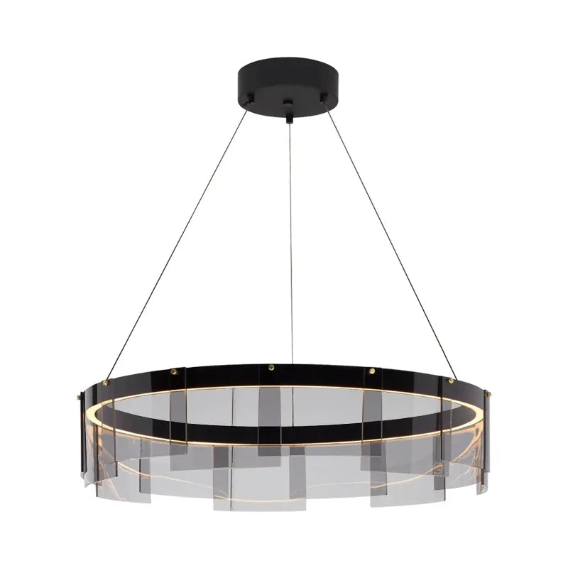 Moderne transparante design LED kroonluchter