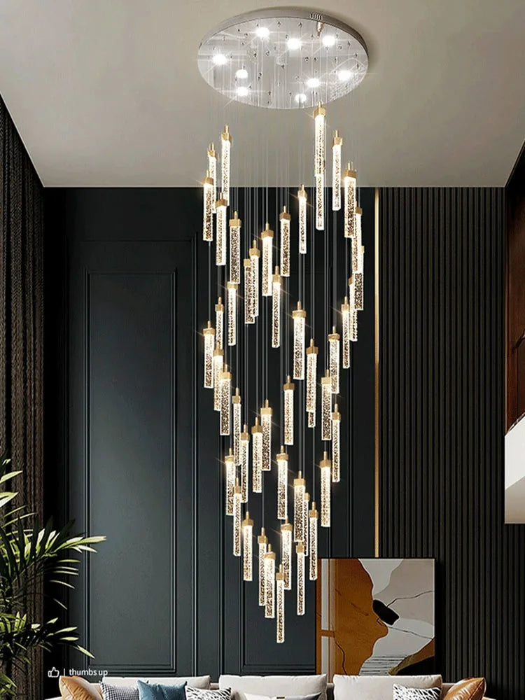moderne design kristallen led-hanglamp voor een elegant interieur