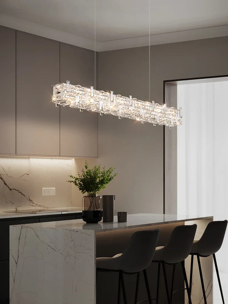 design kristallen kroonluchter voor een moderne en elegante ruimte