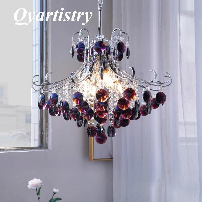 luxe kristallen hanglamp voor duplex