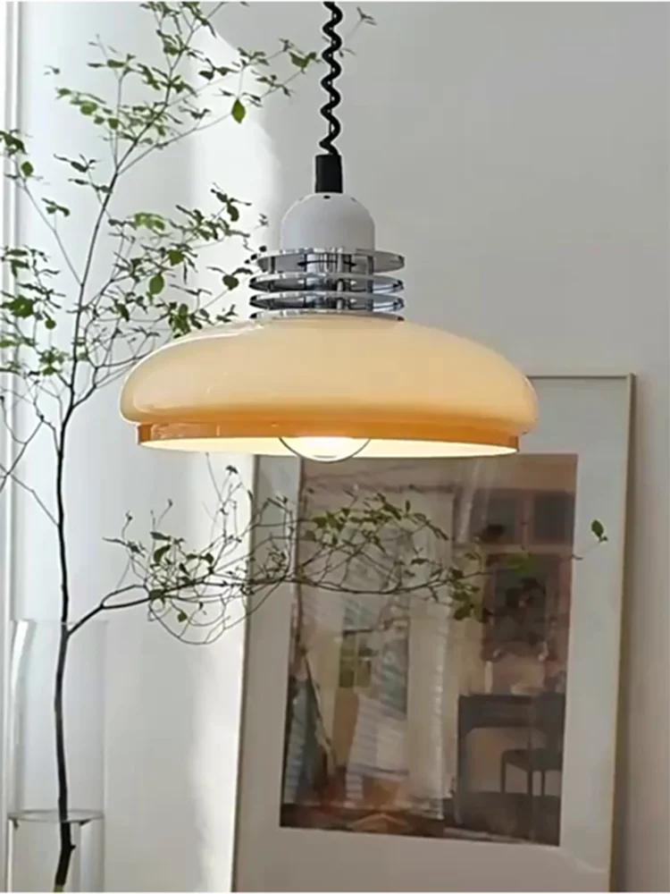 industriële minimalistische uitschuifbare glazen kroonluchter