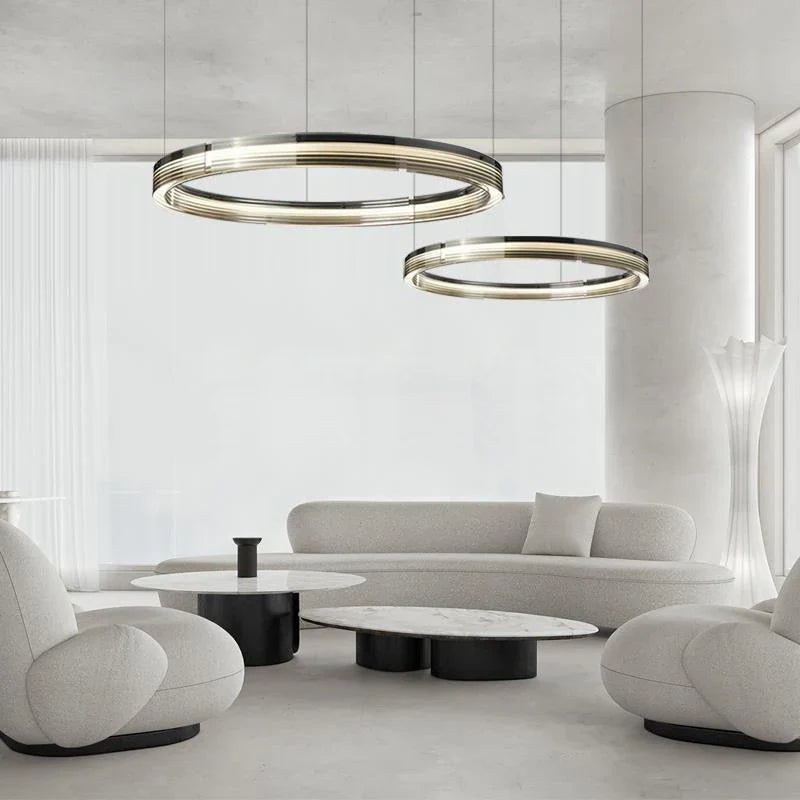 moderne ronde led kroonluchter design decoratieve hanglampen