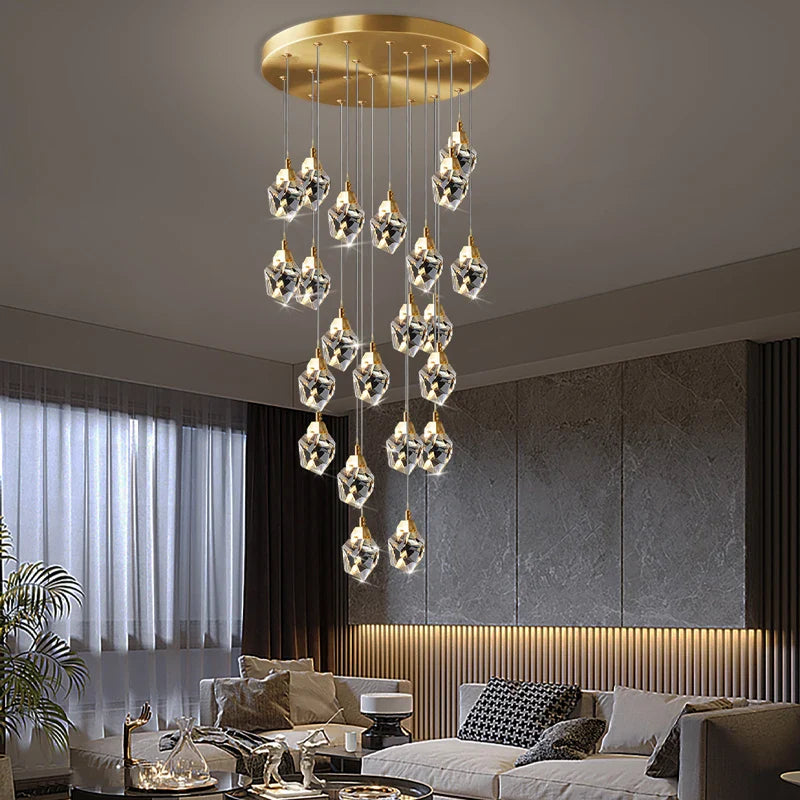 hangende kristallen kroonluchter voor elegante en moderne verlichting