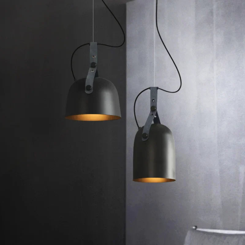 Vintage hanglamp van ruw metaal