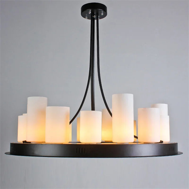 Moderne LED kroonluchter, strakke elegantie