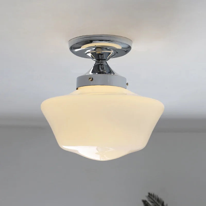 Elegante heldere Bauhaus glazen plafondlampen