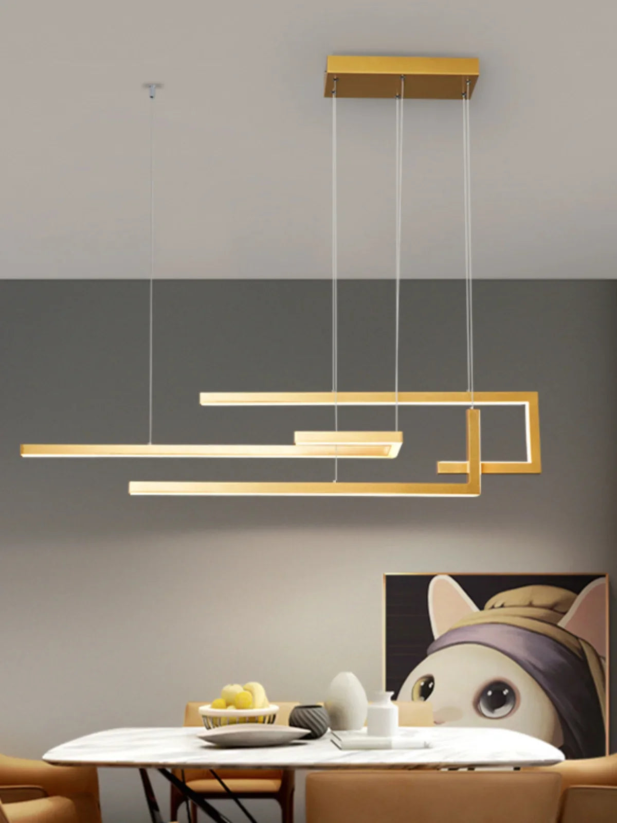 Elegante en lichte LED kroonluchter