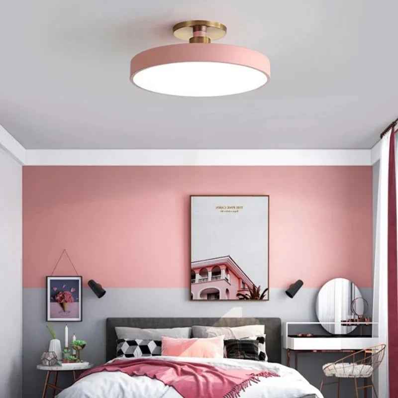 Draadloze Hanglamp met Kleurrijk Noord-Europees Design