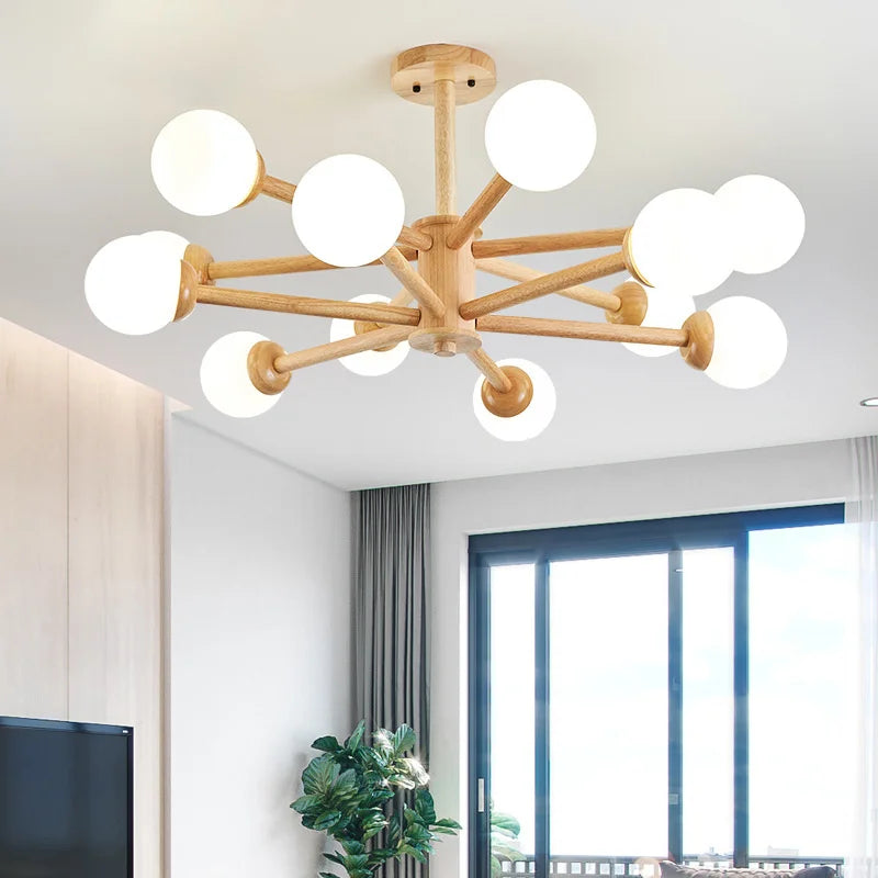 moderne glazen kroonluchter met kap voor interieurdecoratie