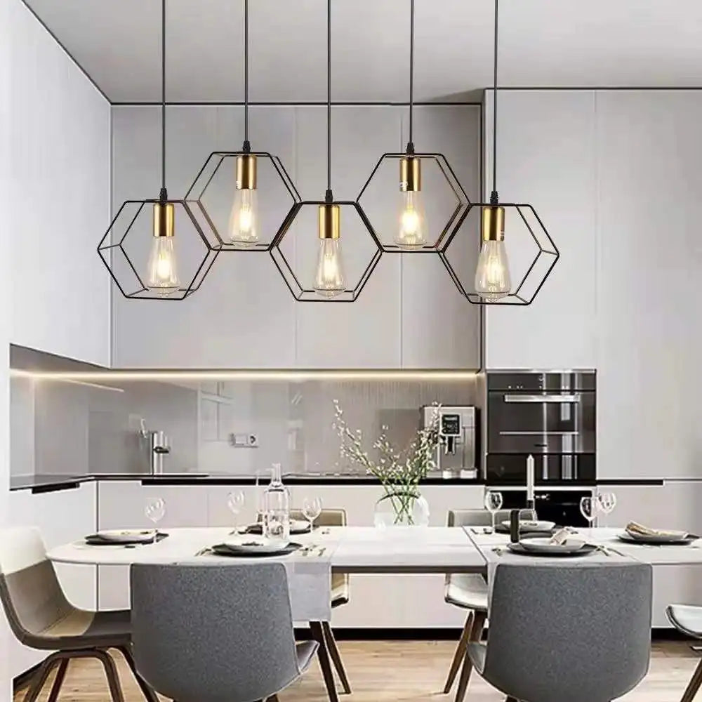 Industriële vintage metalen verlichting kroonluchter