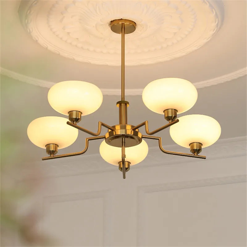 bauhaus glazen kroonluchter voor moderne en design decoratie