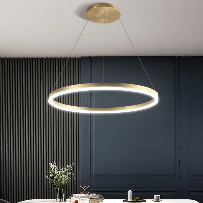 Minimalistische elegante Scandinavische LED-kroonluchter