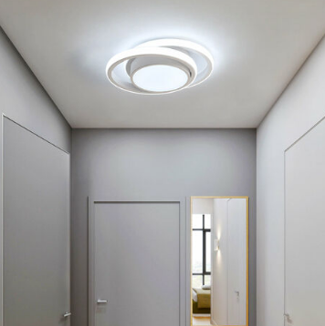 Ronde LED plafondlamp 32W 2500lm, moderne plafondlamp voor gang, slaapkamer, keuken, woonkamer, koel wit 6000K, lengte 28cm