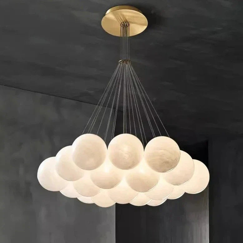 led design kroonluchter met bollen