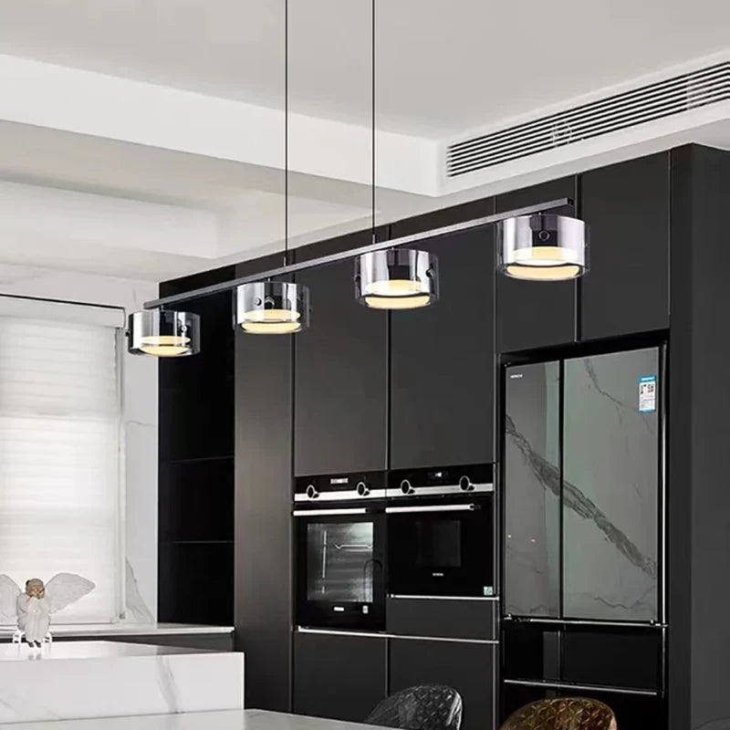 hangende glazen kroonluchter met instelbare dimmer voor diverse ruimtes