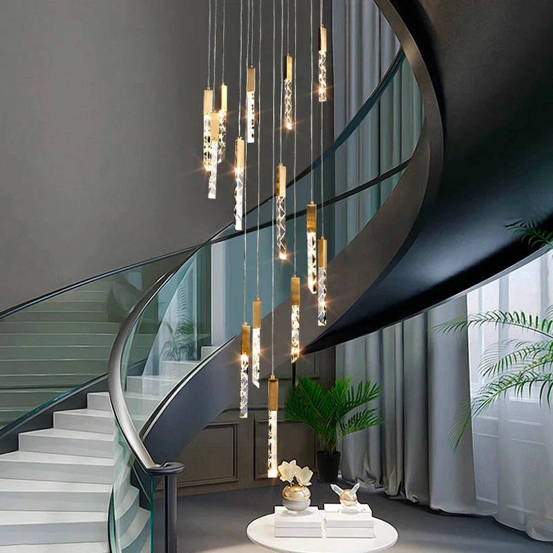moderne kristallen hanglamp voor elegante binnenverlichting
