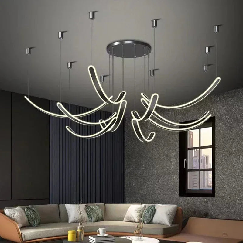 moderne LED design kroonluchter voor elegante interieurdecoratie