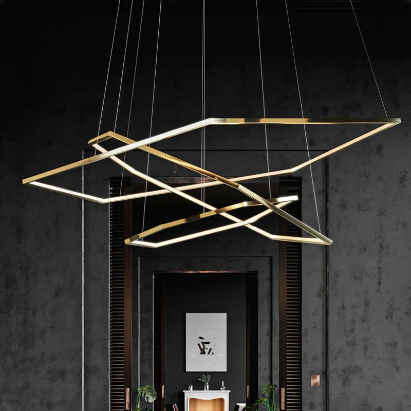 Moderne luxe gouden LED hanglampen woonkamer eetkamer decoratieve verlichting kroonluchter binnen slaapkamer hanglampen
