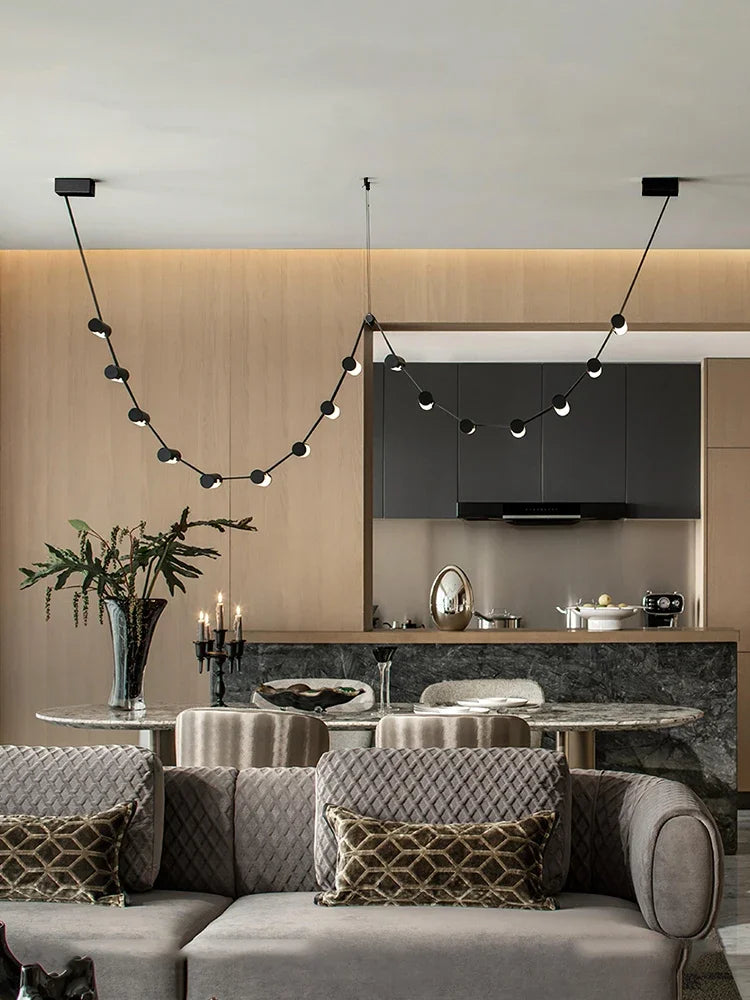 Scandinavische leren designlamp voor decoratieve hangverlichting