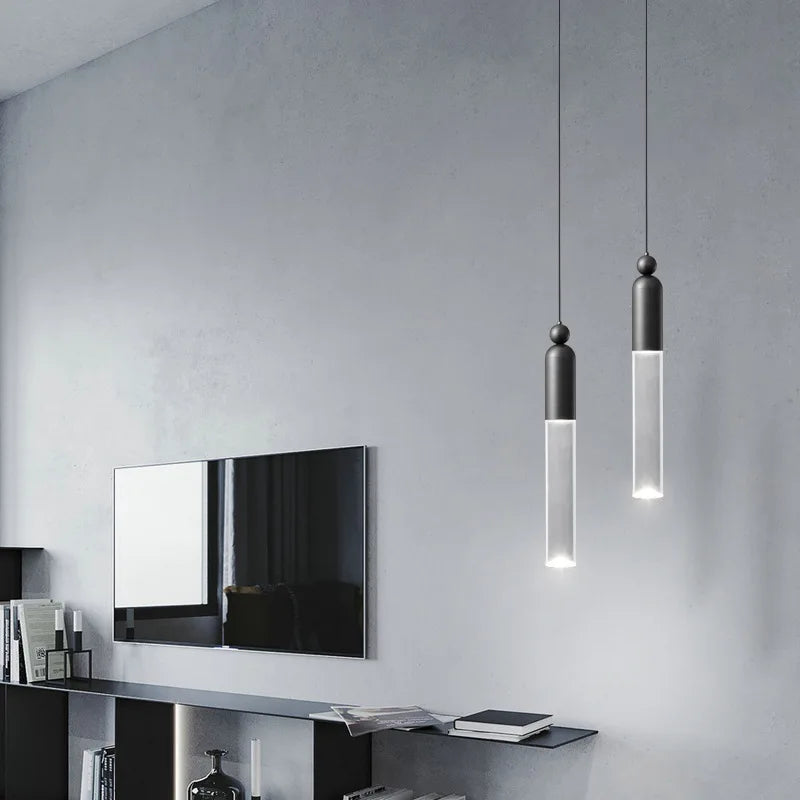 Elegante hedendaagse LED cilindervormige hanglamp