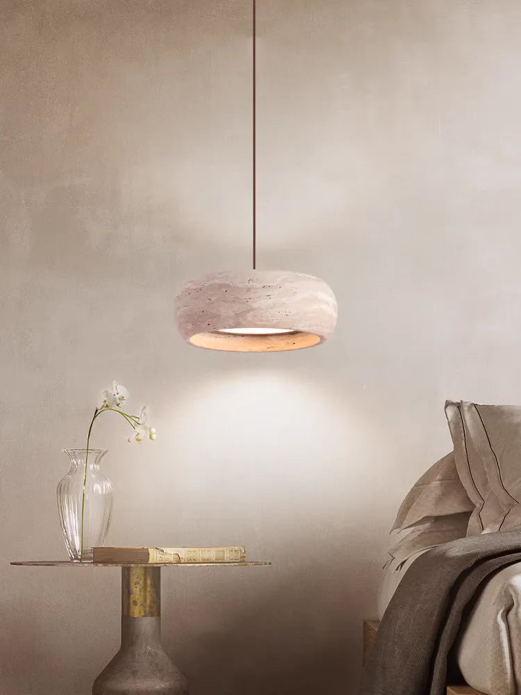 Japanse wabi-sabi stenen kroonluchter voor vintage binnenhuisdecoratie
