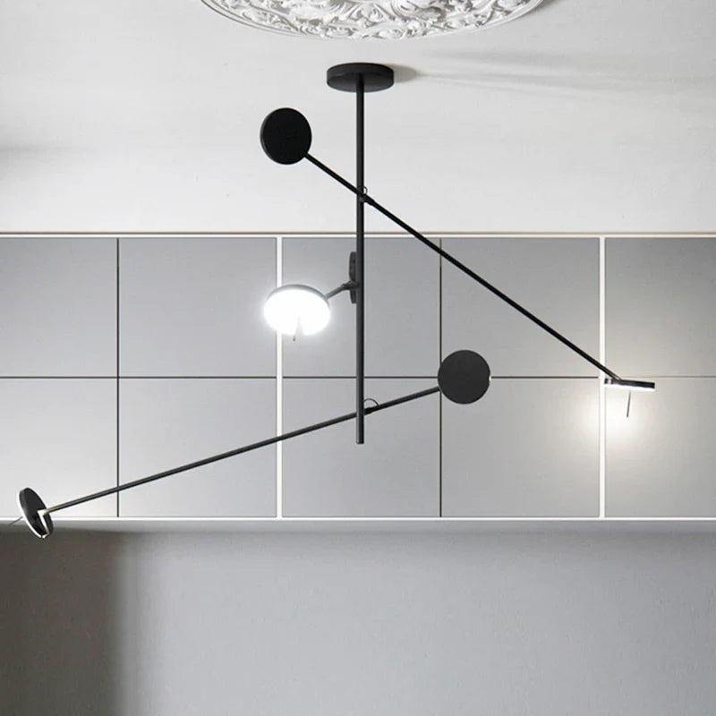 Moderne elegante hangende verlichte kroonluchter